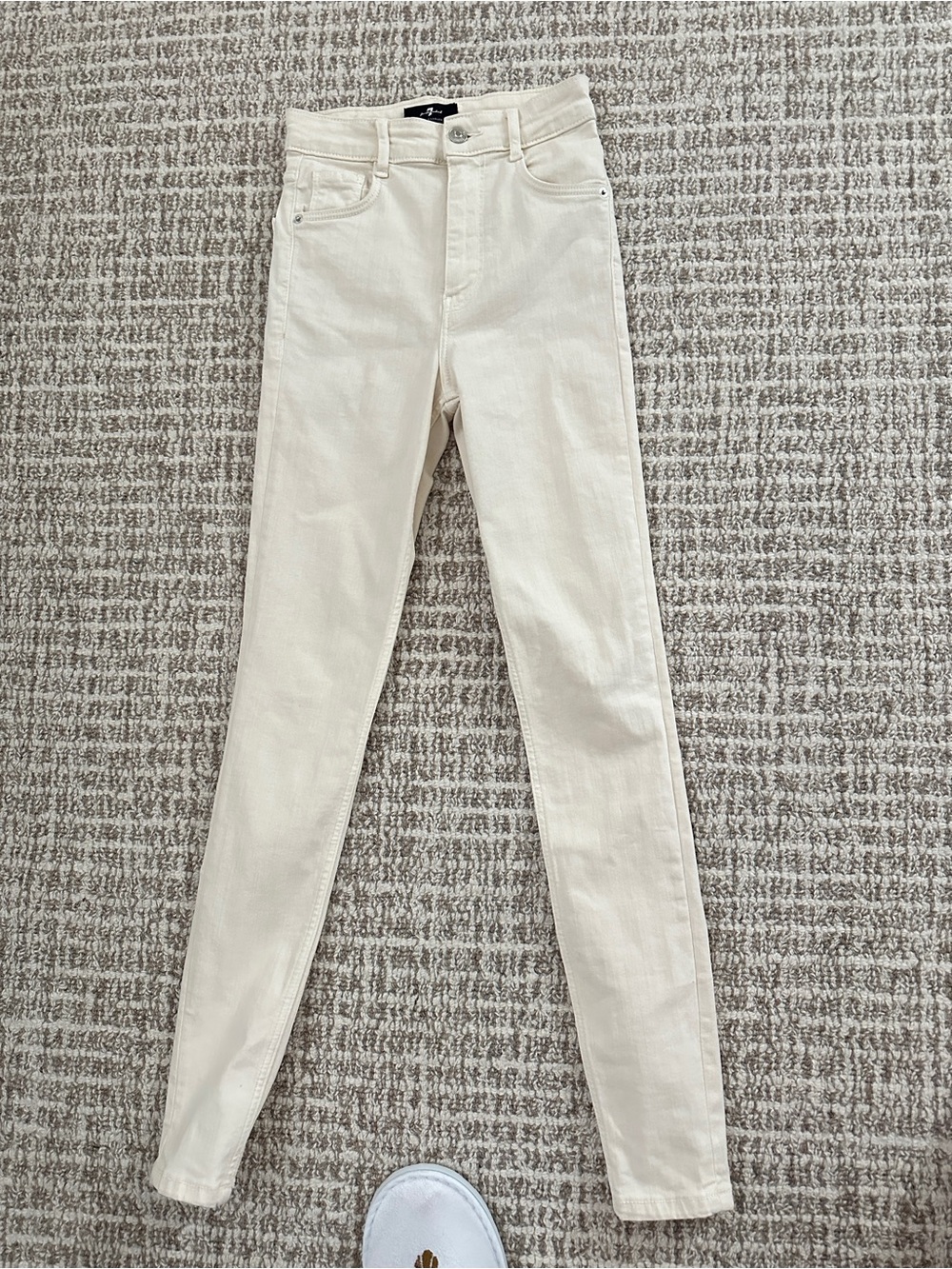 7 For All Mankind Slim Illusion High Waist Skinny Girls Jeans, preowned, perfect